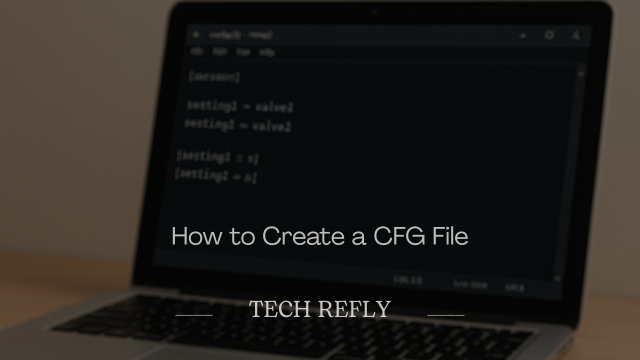 How to Create a CFG File